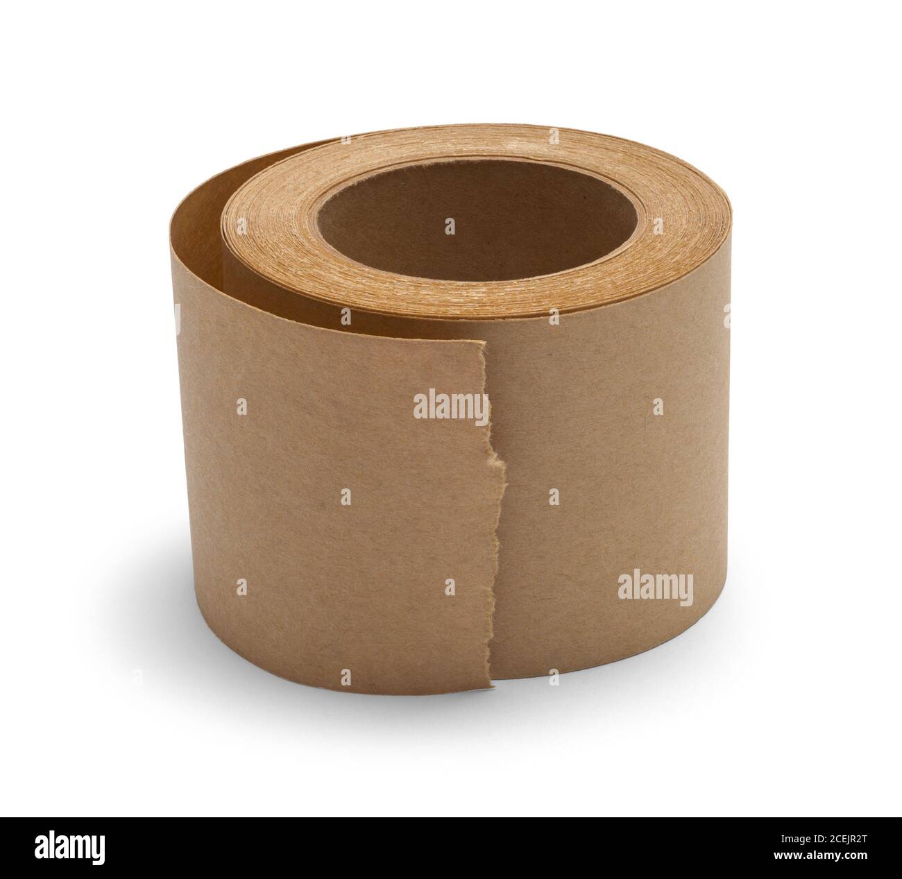Brown Paper Packing Tape Isolated on White Stock Photo Alamy