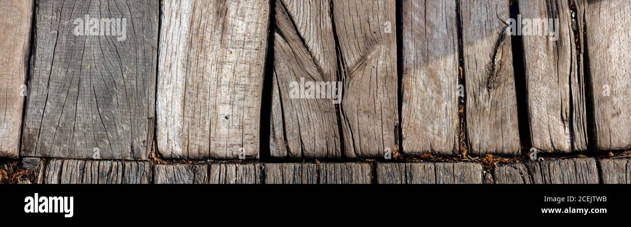 old vertical gray wooden background, panorama Stock Photo