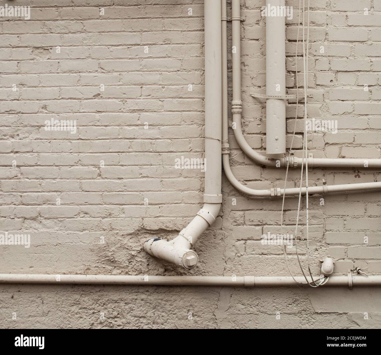 Brick Wall Pipes High Resolution Stock Photography and Images Alamy