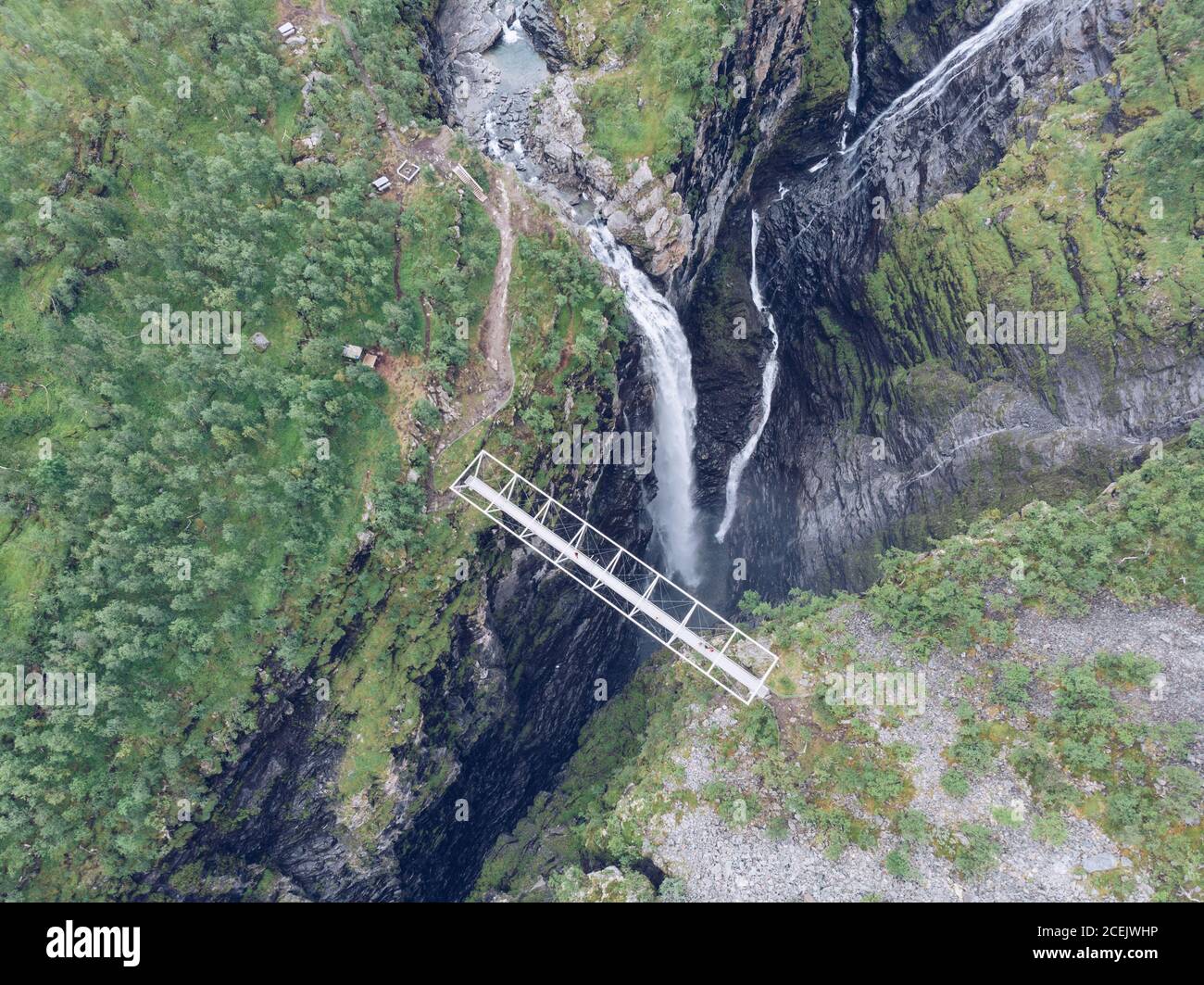 Bridge over river waterfall hi-res stock photography and images - Alamy