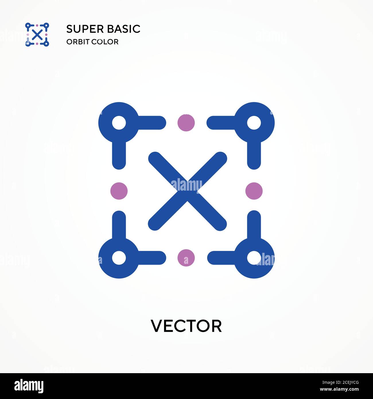 Vector super basic orbit color vector icon. Illustration symbol design ...
