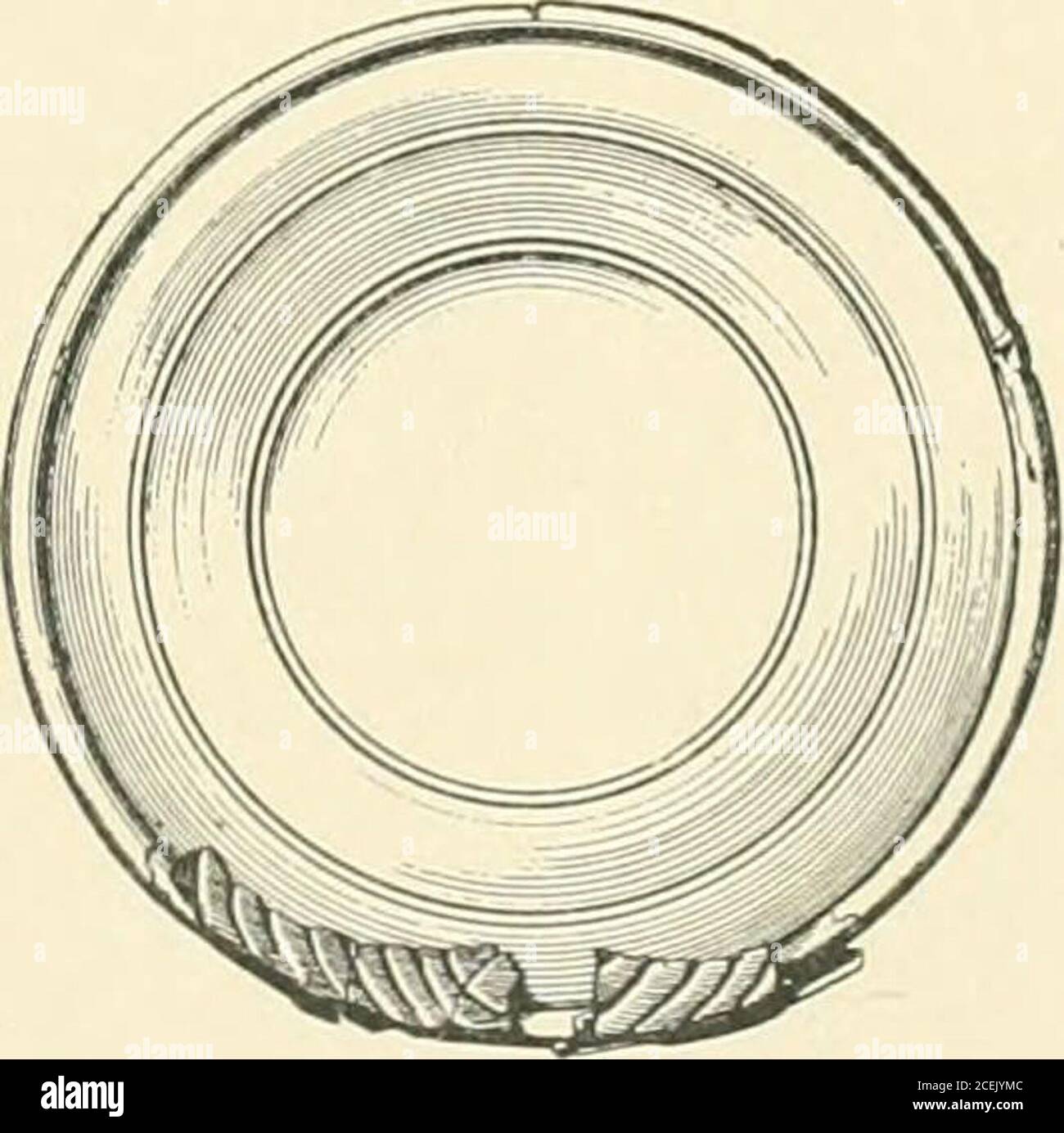 . Catalogue of the silver plate (Greek, Etruscan and Roman) in the British Museum. , No. 360, pi. 3, fig. 3 ; Gaz. Arch. 1884, p. 269 ; Furt-waengler, Ant. Gemmen, iii. p. 302 ; C. /. L. vii. 1285. Surface of bowl somewhat worn ;sides injured in two places. On the Matres see generally Roscher, Lexikon, s.v.; Haverfieldin Arch. Aeliana, N.S. xv. p. 314 and in Joiirn. Rom. Stud. ii. (1912), p. 140 ; VictoriaCounty Hist, of London, i. p. 104. One of the rings found with the trulla is also dedicatedto the Matres [B.M. Cat. of Finger-Rmgs, No. 636). 184. Mirror. Circular; handle attached by means o Stock Photo