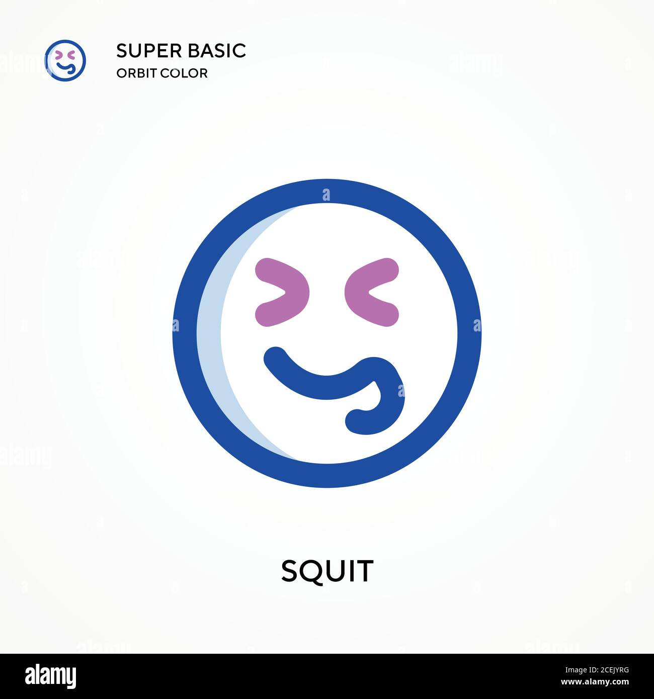 Squit super basic orbit color vector icon. Illustration symbol design template for web mobile UI element. Perfect color modern pictogram on editable s Stock Vector