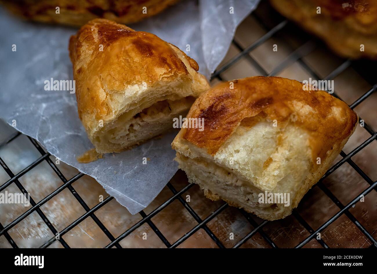 Bakery made of flaky dough Stock Photo