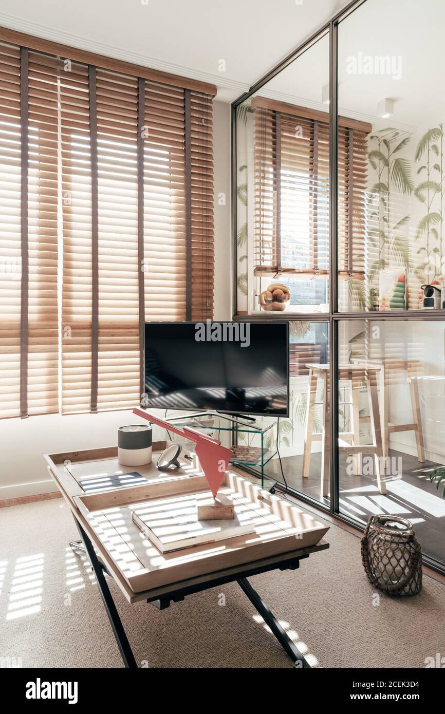 Interior of modern flat Stock Photo - Alamy