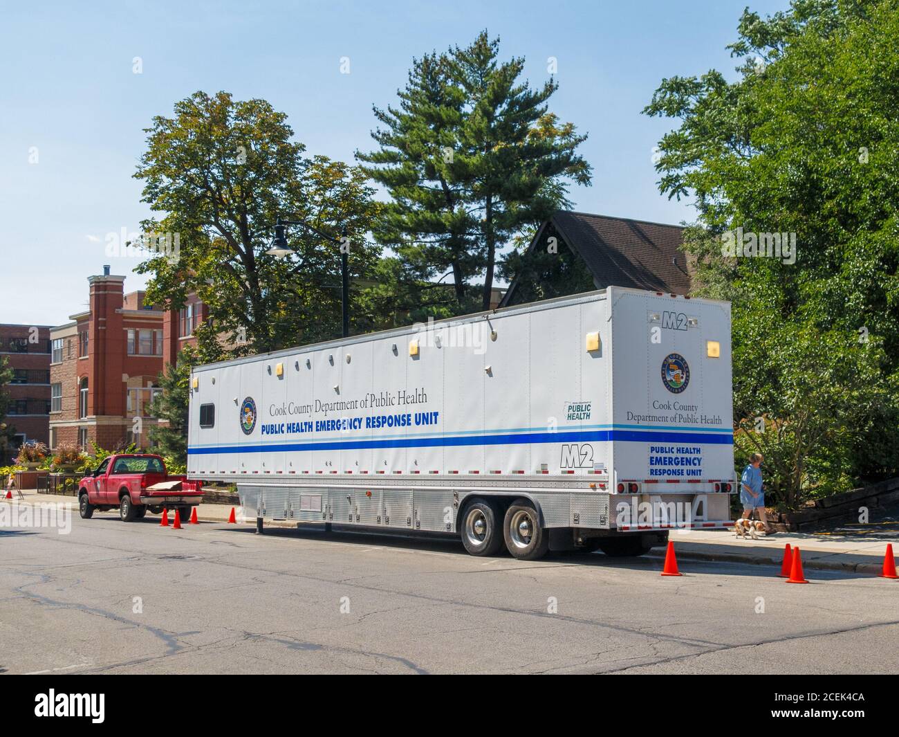 Cook County Department of Public Health Emergency Response Unit. Stock Photo
