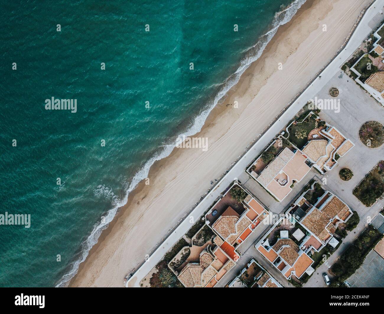 Drone view sandy coastal beach hi-res stock photography and images - Alamy