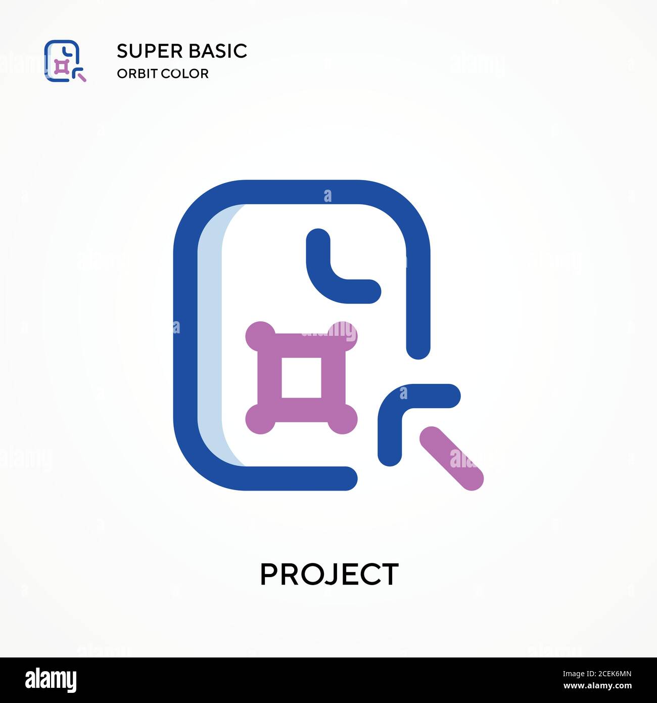 Project super basic orbit color vector icon. Illustration symbol design ...