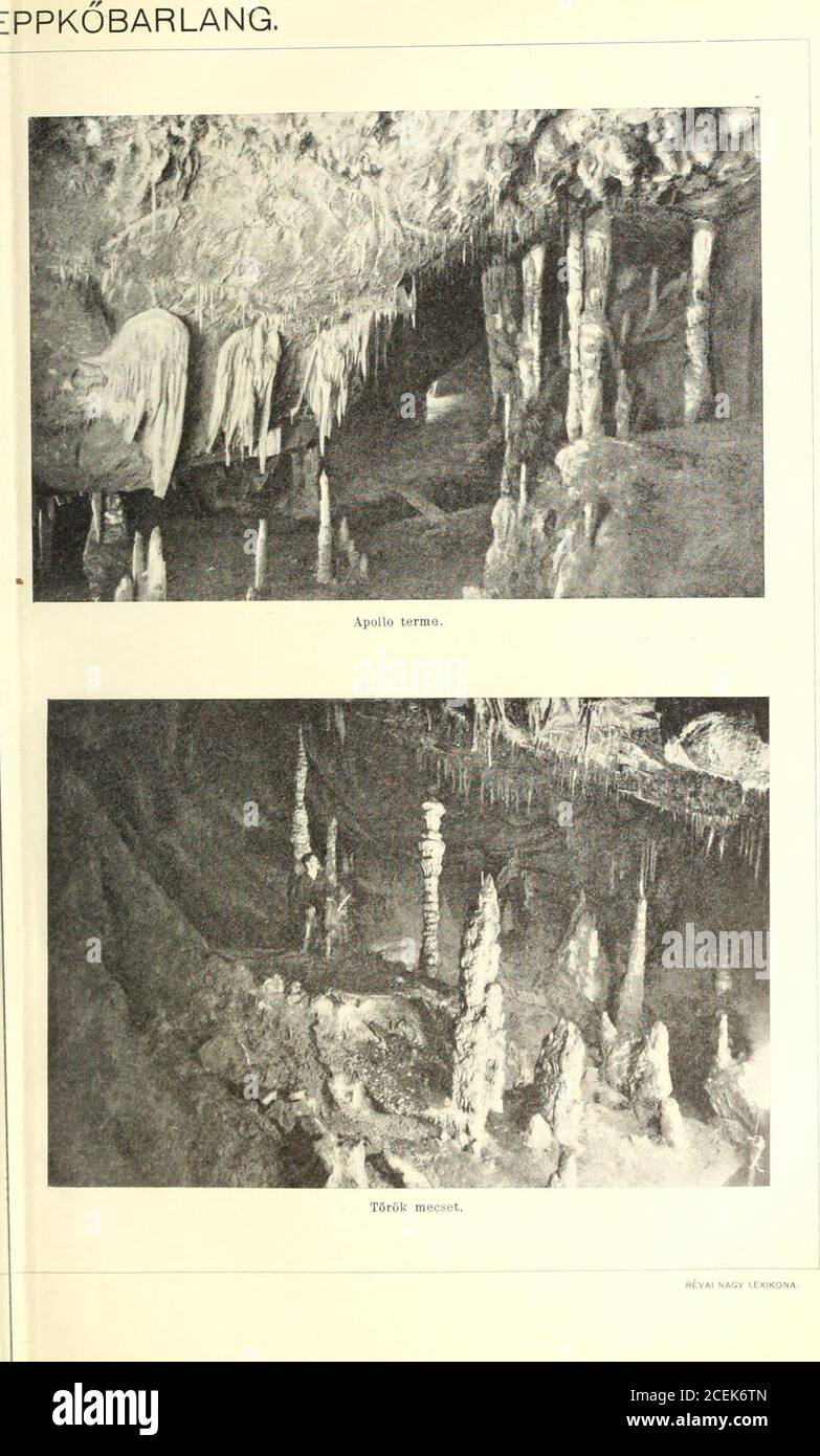 . Révai nagy lexikona; az ismeretek enciklopédiája. • Aggtelek- cikkhez.. Aggtelek — 161 - Ágh méter, melyet csakis a Mammuth-barlangmúl felül. A barlang bejáratavan. Lépcsők visznekbői jobbra az első melbelőle folyik ki az Aclkai, a Stix-szel egyesi lio&gt;sza :v Poronyatető déli oldalánle az előcsarnokba, amely-lékig a csontház ágazik ki;eron-patak, mely a másik-Ive az egész barlangon vé-gig folyik. A csontház alját óriási sziklatömböktakarják s amiak Temetési folyosó nevű részébentalálta Nyáry b. a prehisztorikus maradványokat.Az előcsarnokból az Acheronon átlépve, Palmiraromjai és az Orszá Stock Photo