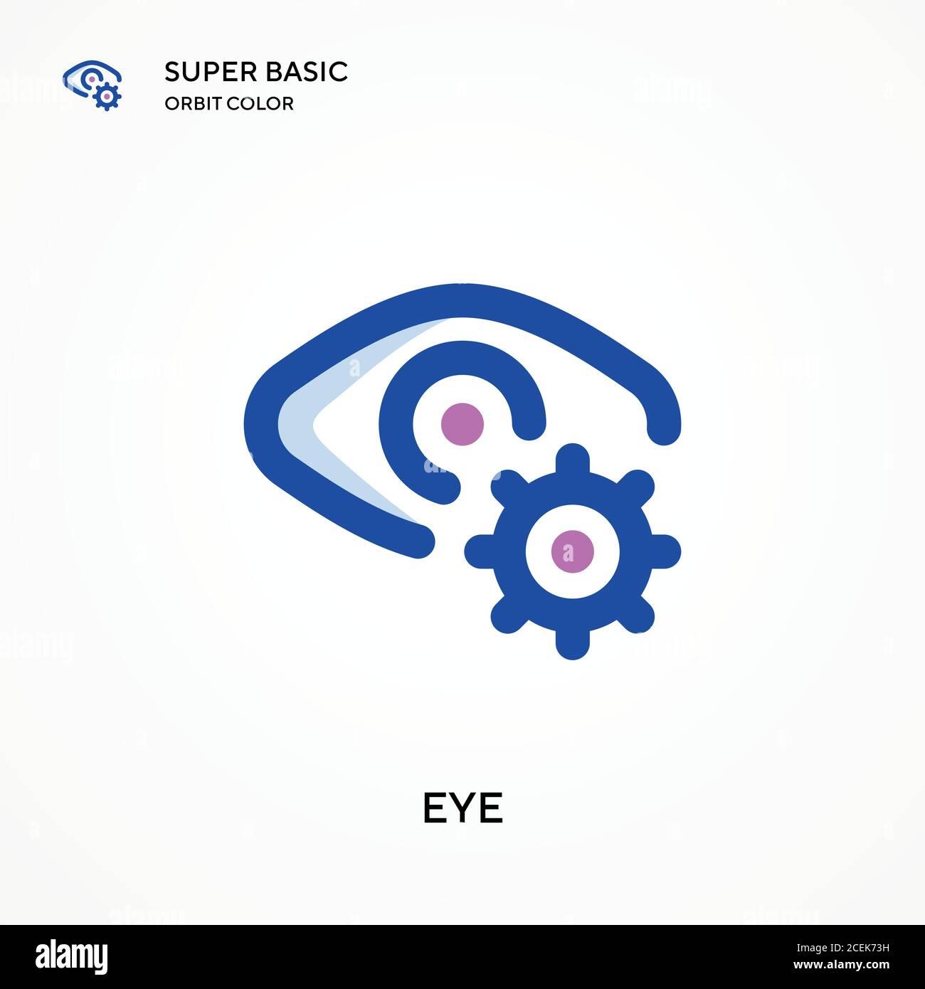 Eye super basic orbit color vector icon. Illustration symbol design ...