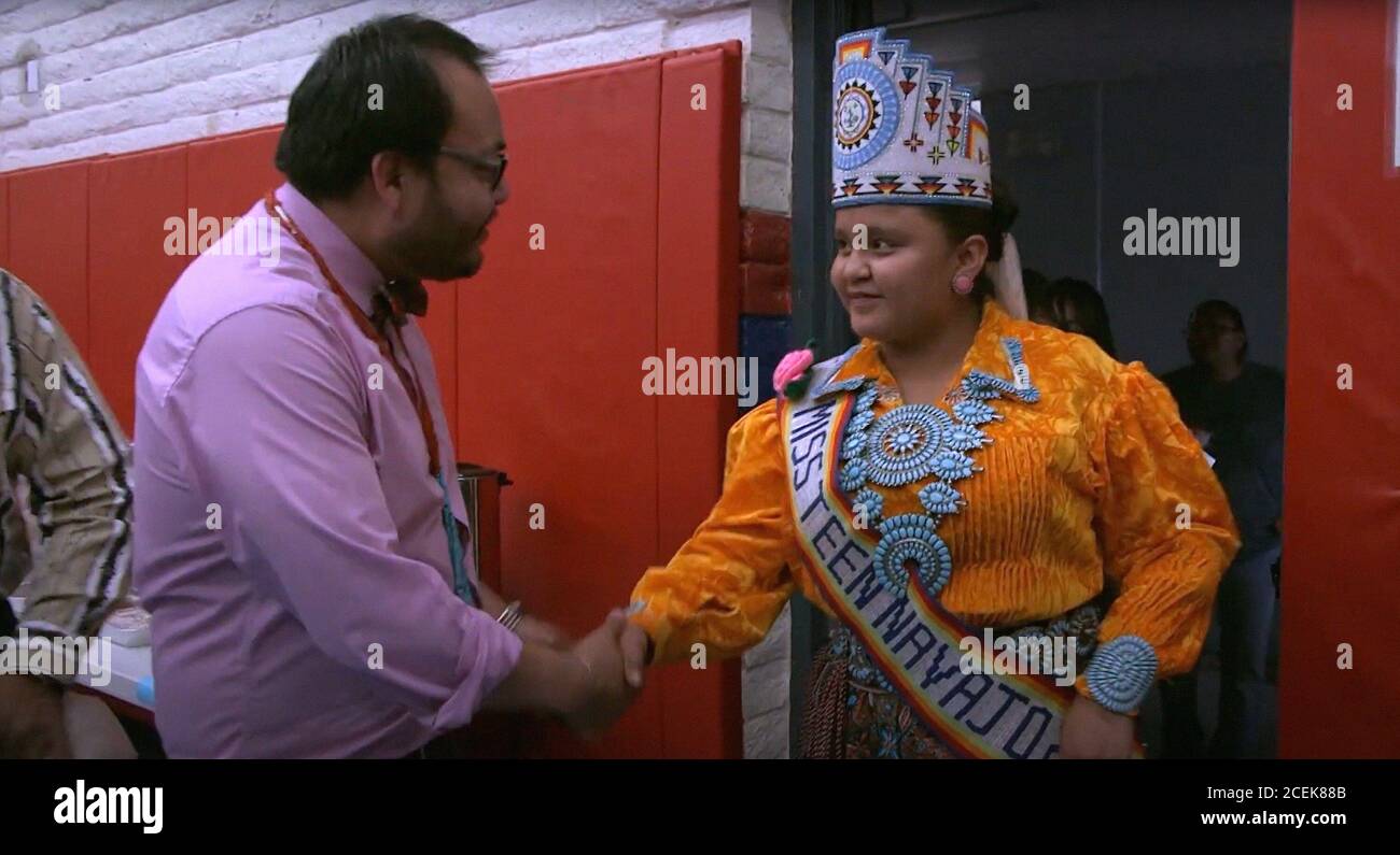 MORONI FOR PRESIDENT, Moroni Benally meeting Violetta Dempsey, Miss