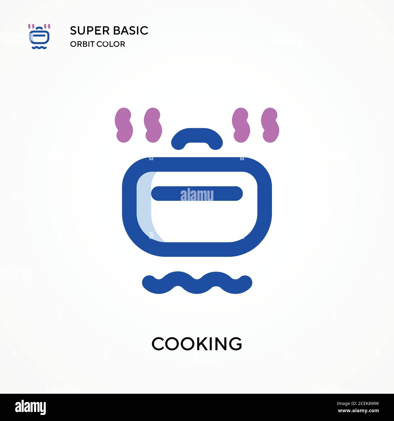 Cooking super basic orbit color vector icon. Illustration symbol design ...