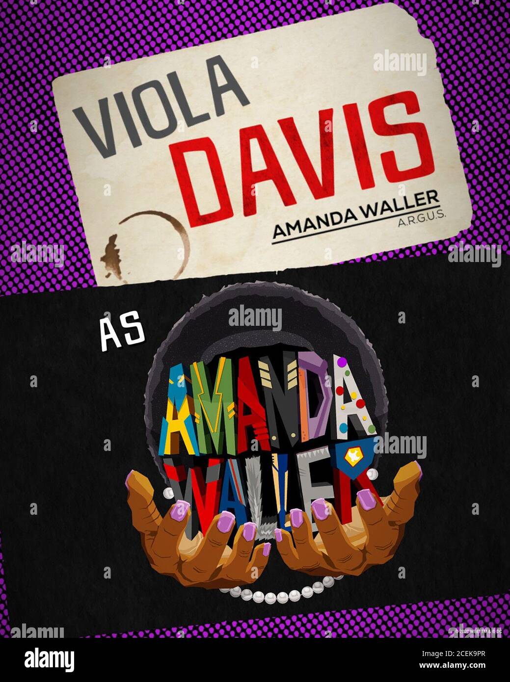 THE SUICIDE SQUAD, US character poster, Viola Davis as Amanda Waller, 2021. © Warner Bros. / Courtesy Everett Collection Stock Photo