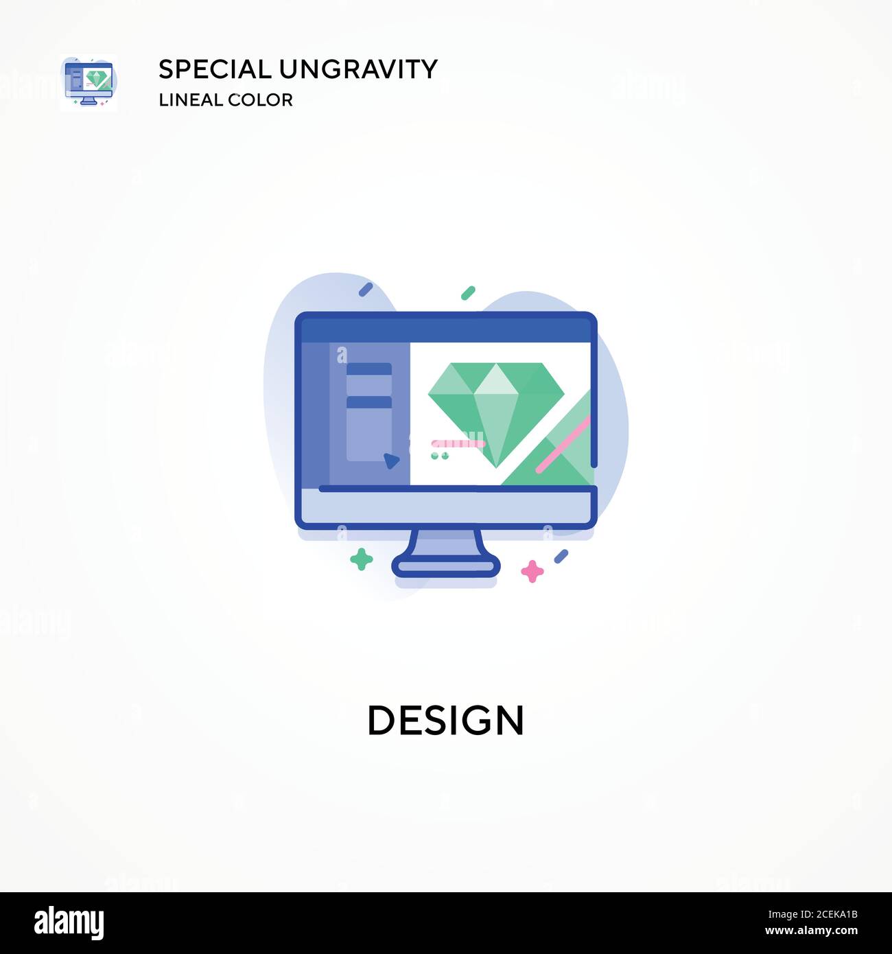 Design special ungravity lineal color icon. Modern vector illustration ...