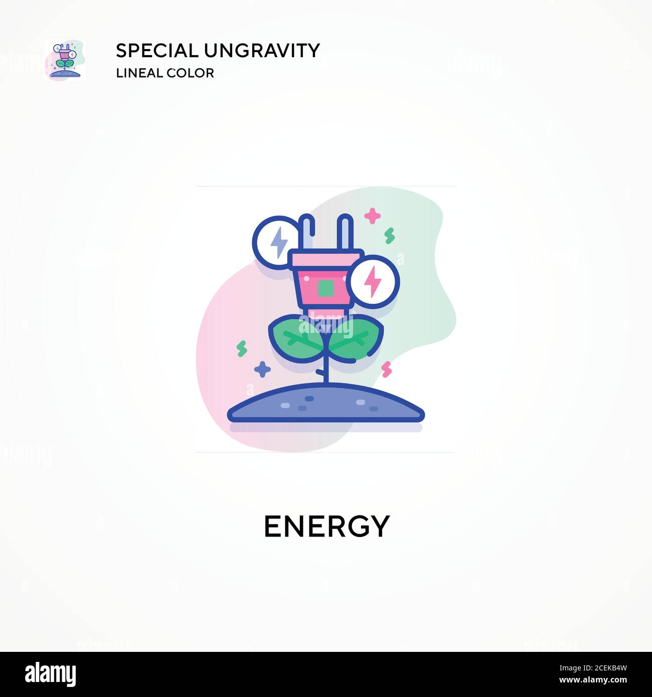 Energy special ungravity lineal color icon. Modern vector illustration ...