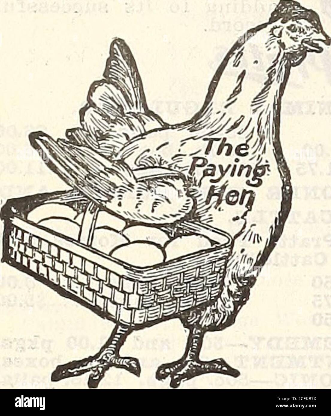 . 1916 Griffith and Turner Co. : farm and garden supplies. Prescfipiions of Dr. Hess (Itl £?., D. V, S.) D R.HESS POULTRYPAN-A-CE-A makes poultry healthy; makeshens lay; not a stimulant, buta tonic, that tones up the dor-mant egg organs, brings backthe scratch and cackle, andcompels each hen to put hershare of eggs in the marketbasket. It also contains internal antiseptics thatcounteract disease; insures a healthy, singingpoultry flock. Cost but a trifle—a pennysworth enough for 30 hens per day. 1 J/2 lbs.,25c.; 5 lbs.. 60c.; 12 lbs., $1.25; 25-lb.pail, $2.50. GUARANTEED.. Stock Photo