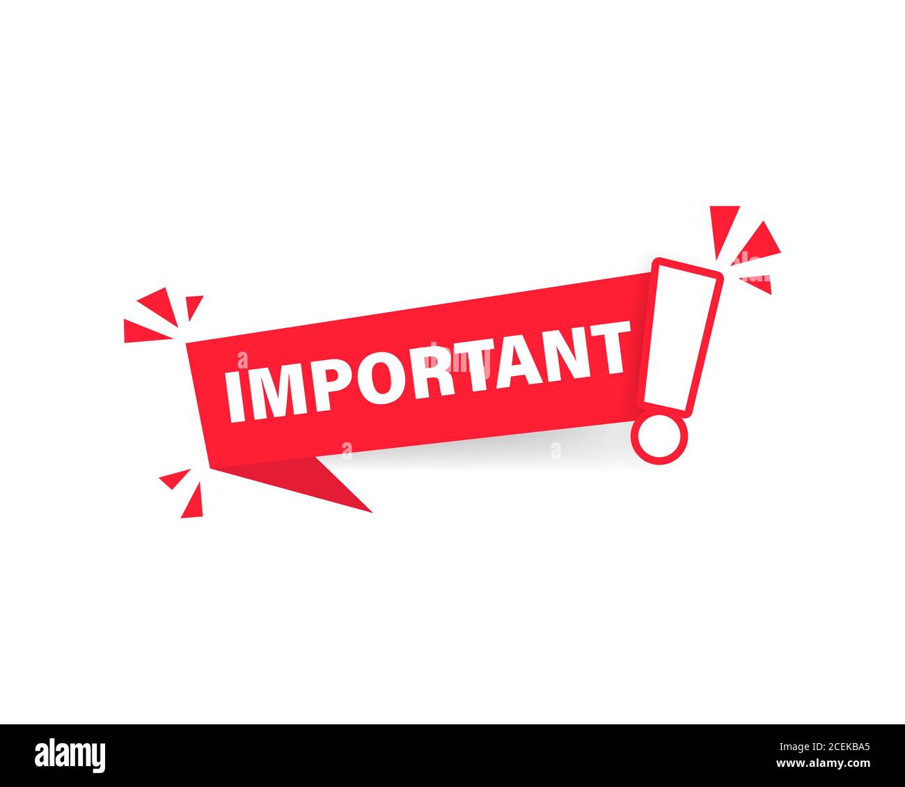 Important Notice Icon For Attention Message Banner For Marketing With