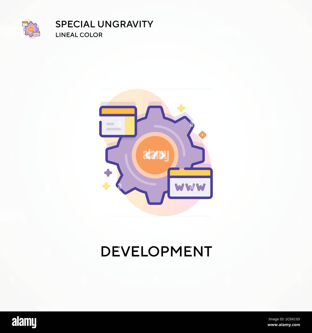 Development special ungravity lineal color icon. Modern vector ...