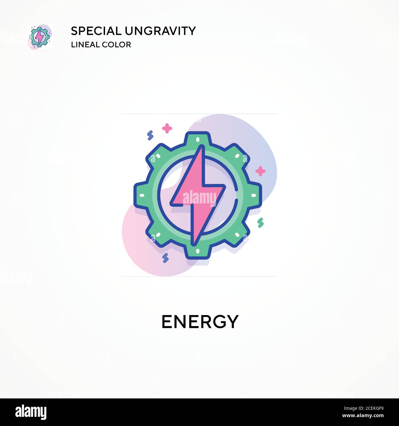 Energy special ungravity lineal color icon. Modern vector illustration ...