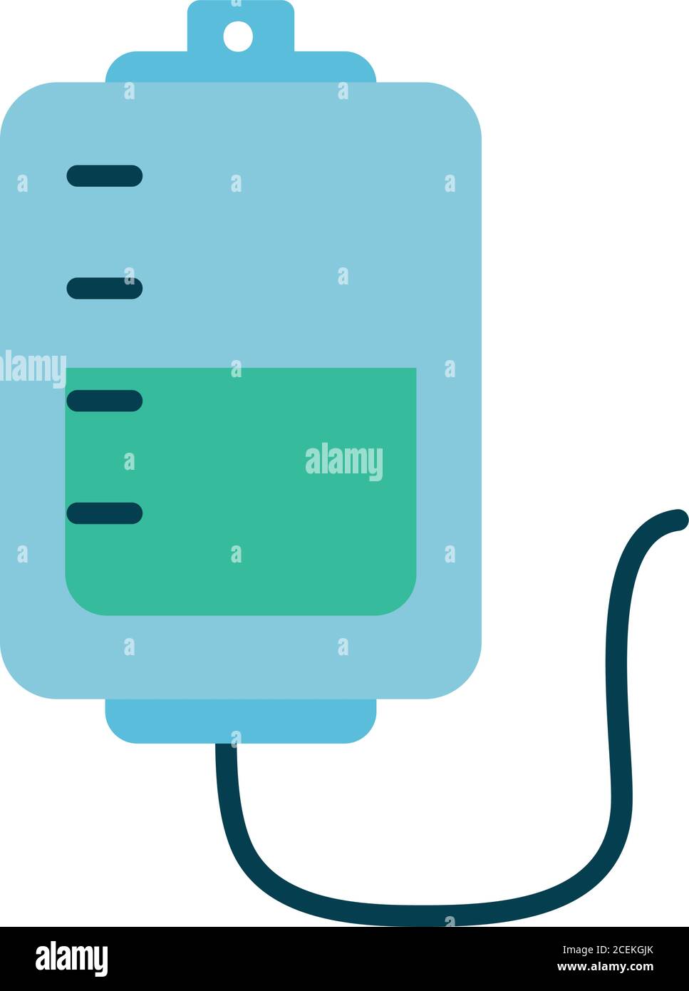 iv bag icon over white background, flat style, vector illustration ...