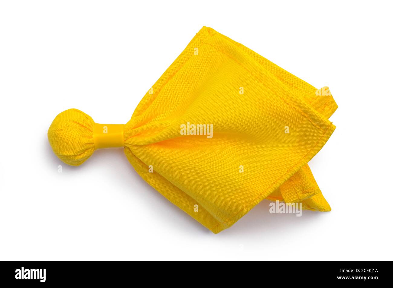 Football Yellow Penalty Flag Top View Isolated on White Stock Photo Alamy
