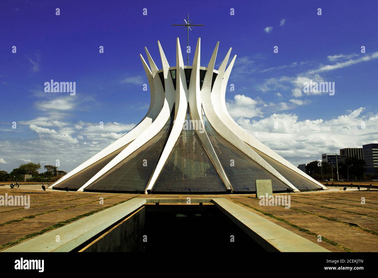 The Cathedral of Brasília ("Metropolitan Cathedral of Brasília"), the