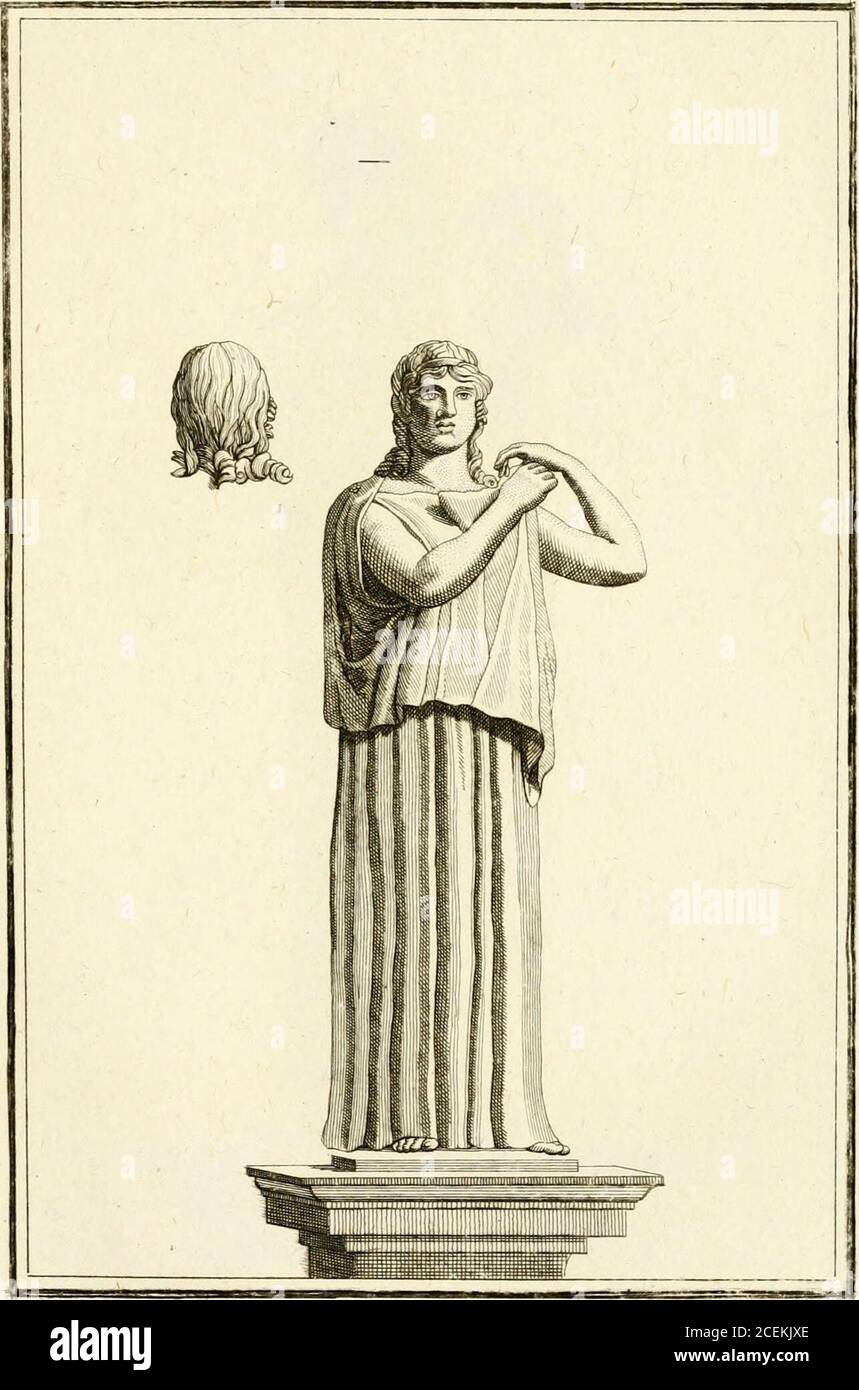 . Les antiquités d'Herculanum : avec leurs explications en françois. Tom.VlJ. UJ. Toiii VU, Stock Photo