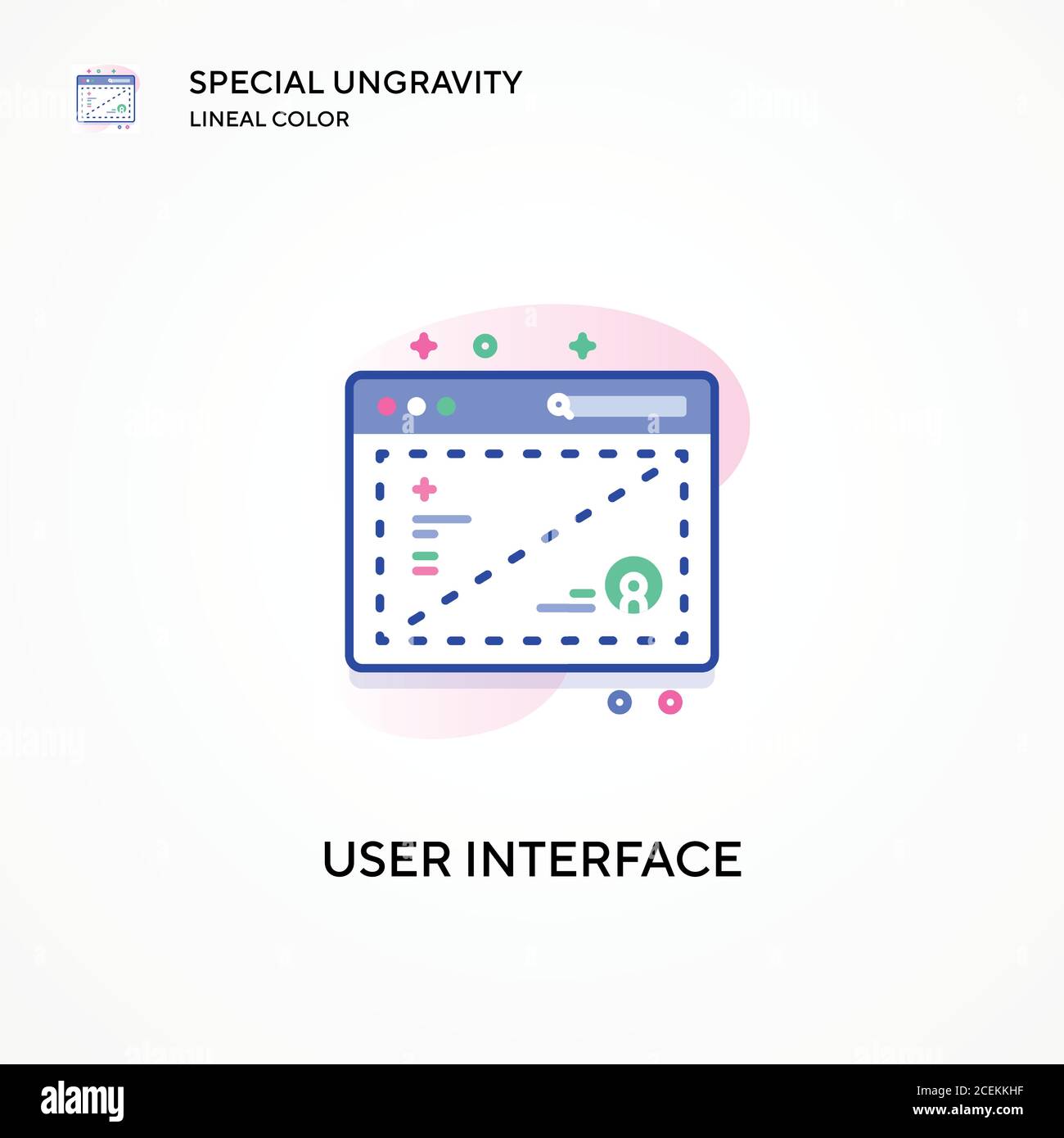 User interface special ungravity lineal color icon. Modern vector ...