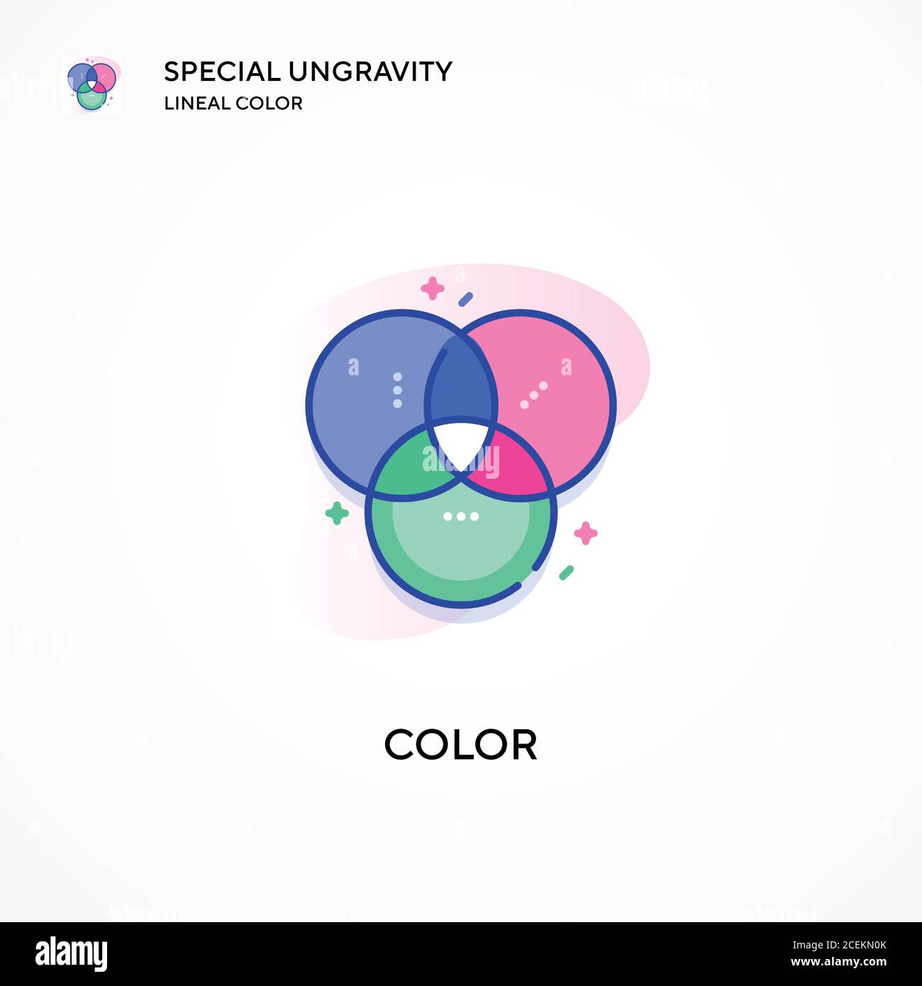 Color special ungravity lineal color icon. Modern vector illustration ...