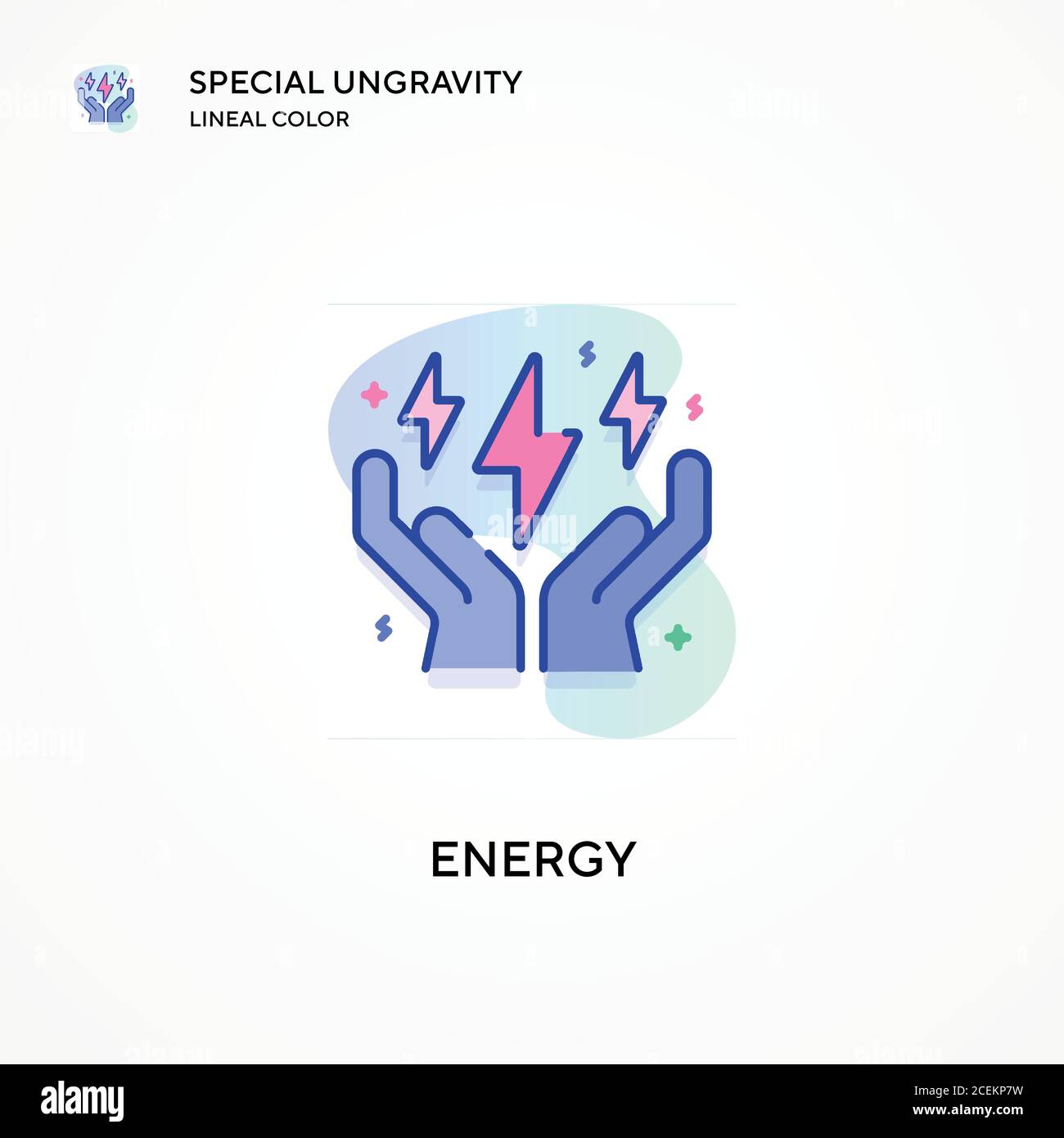 Energy special ungravity lineal color icon. Modern vector illustration ...