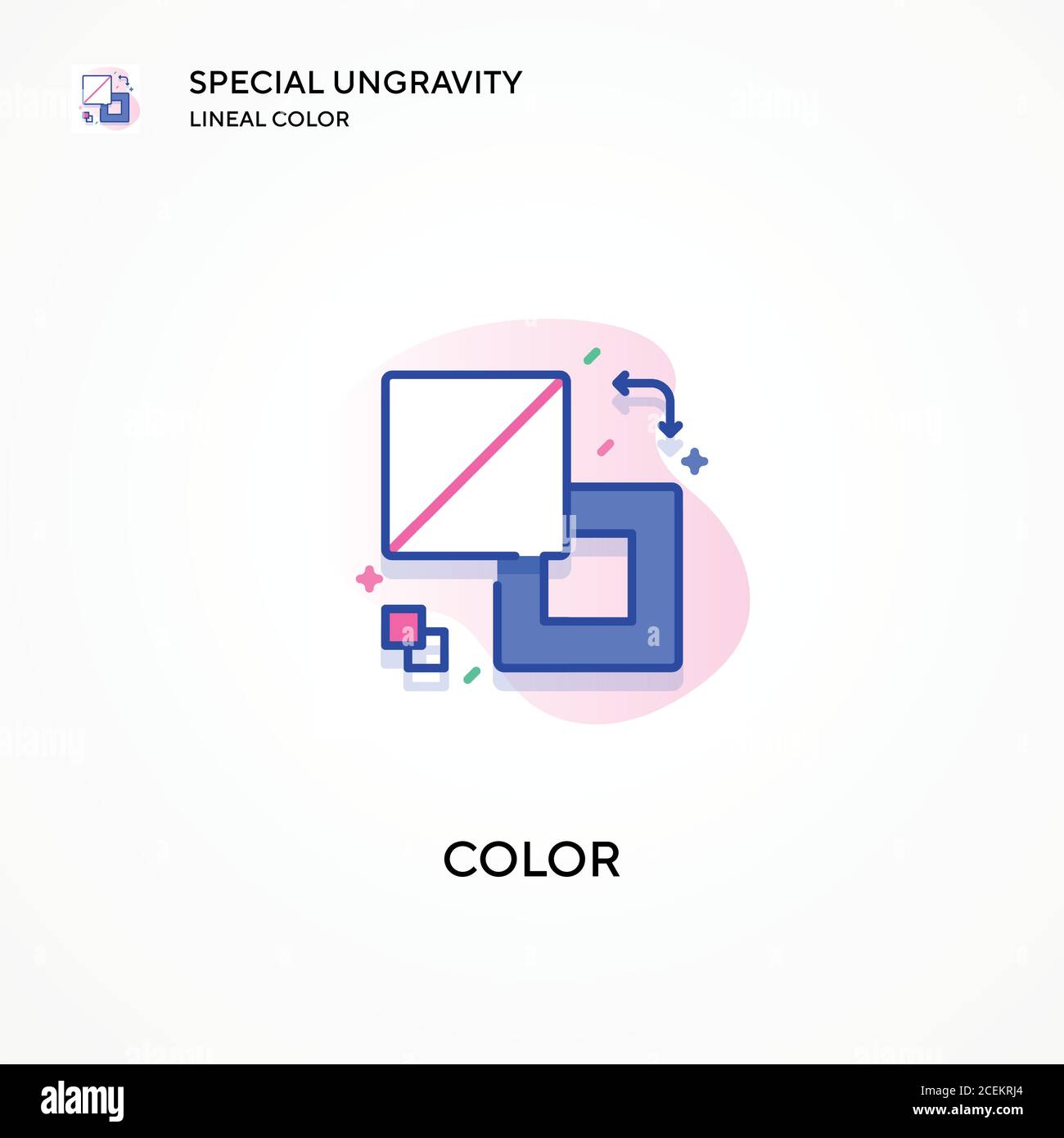 Color special ungravity lineal color icon. Modern vector illustration ...
