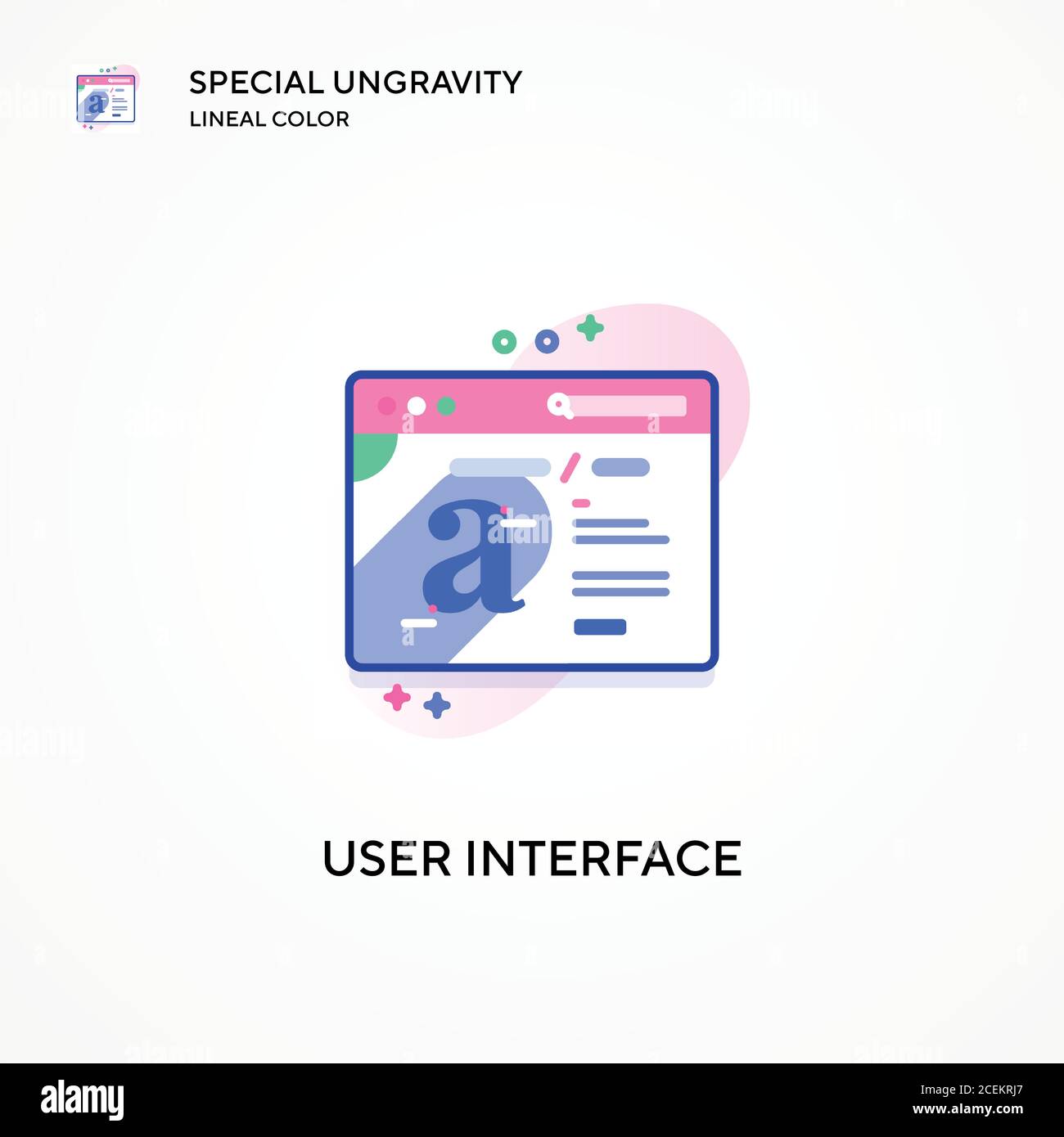 User interface special ungravity lineal color icon. Modern vector ...