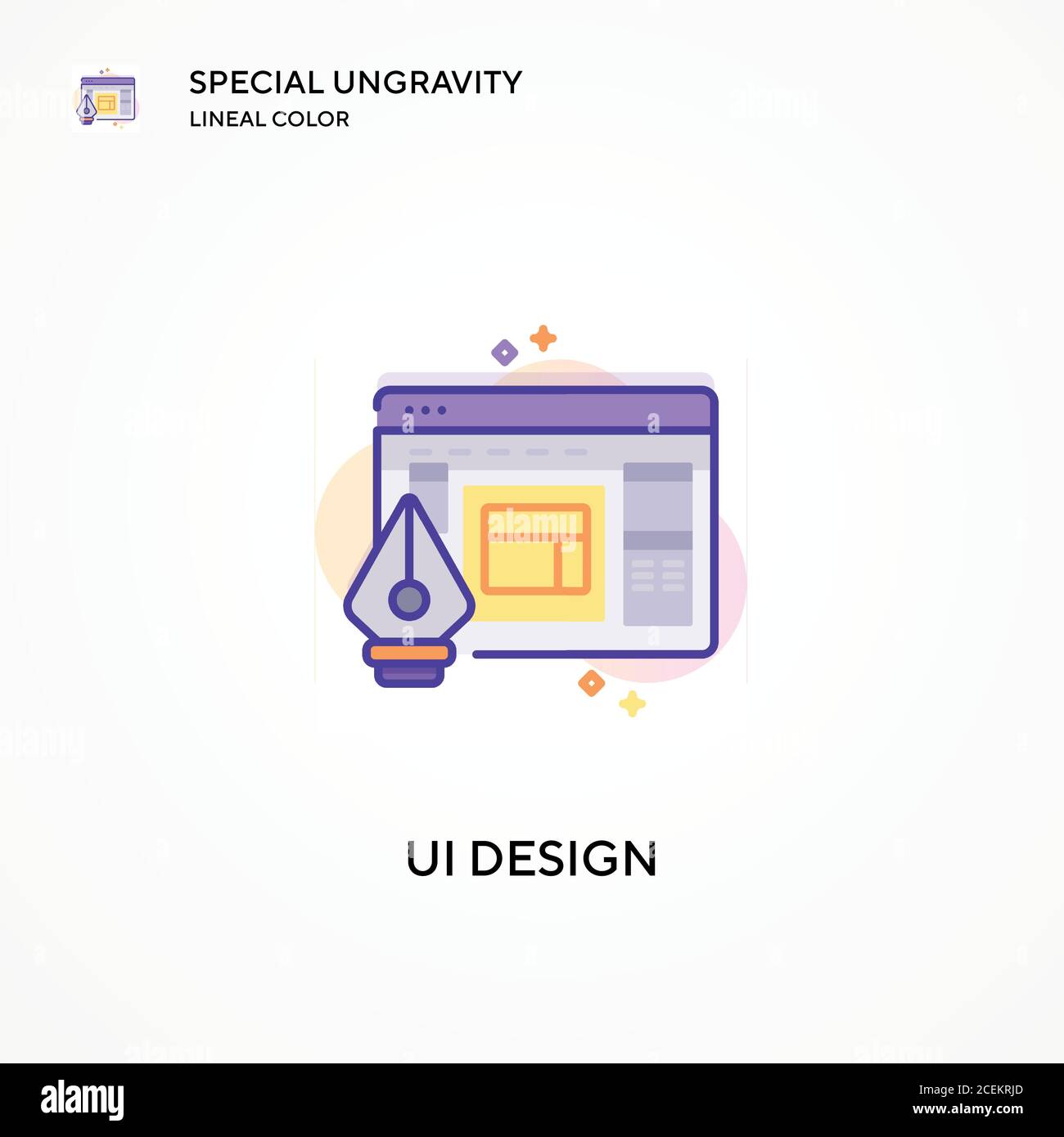 Ui design special ungravity lineal color icon. Modern vector ...