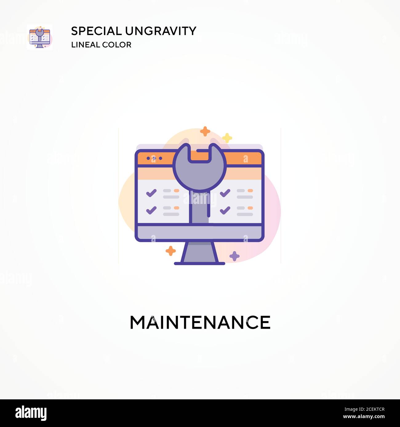 Maintenance special ungravity lineal color icon. Modern vector ...