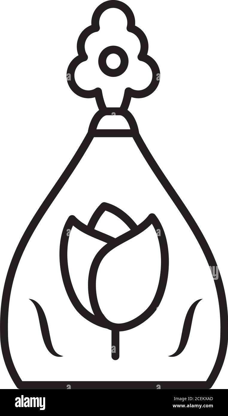 turkish vase icon over white background, line style, vector