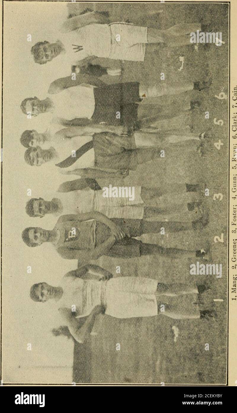 . Spalding's official athletic almanac. McGarry, S.A.C.1890, J. Rice, V.B.C. 1891, O. H. Ziegler, A.C.S.N. 1893, H. M.Leeds, P.A.S.C. 1894, C. J. Gehring, Baltimore, Md. 1895, J.Quinn, Bedford A.C. 1896, James Pyne, Pastime A.C. 1897, Ed.Dix, Caledonia C, Philadelphia. 1899, G. Jansen, P. A. C, NewYork. 1900, J. Hopkins, U.S.A.C. 1901, J. F. Mumford, New WestSide A.C. 1902, John Dillon, New Polo A. A. 1903, John Leavey,Pastime A. C. 145 Pounds—1897, A. Mcintosh, N.W.S.A.C. 1898, A. Mcintosh, N. W.S.A.C. 1899, Percy Mclntyre, P.A.C. 1900, J. J. Dukelow, RochesterA. C. 1901, J. J. Dukelow, P. A. Stock Photo