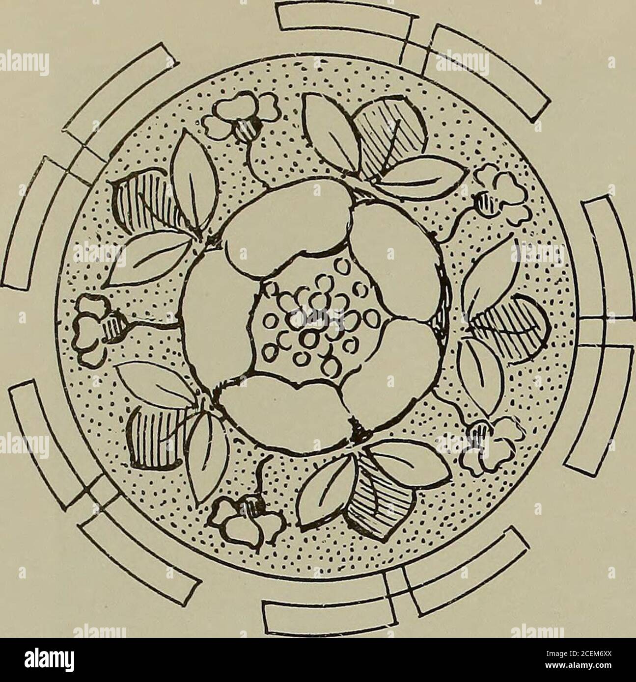 Keramic Studio Double Poppy Harriette B Burt Treatment Page 250 240 Neramic Studio D Ftfll Size Of Center Chop Plate Nona L White Ivide The Plate Into Ten Sections Letting Your Guide