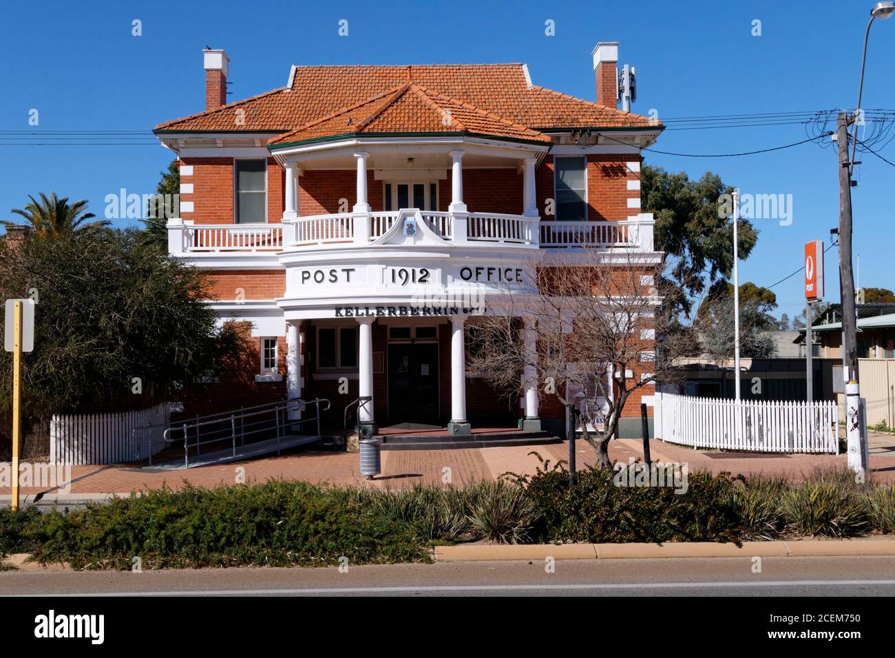 Old historical country Kellerbberrin post office, opened in 1912, Kellerbberrin, Western Australia Stock Photo