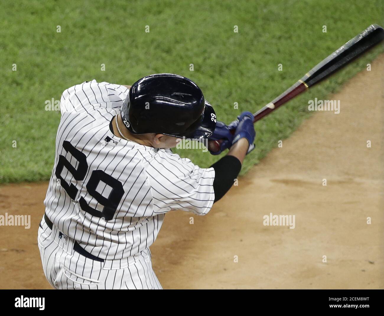 Los Angeles Angels' Gio Urshela (10) hits an RBI single during the eighth  inning of a baseball game against the New York Yankees Wednesday, April 19,  2023, in New York. (AP Photo/Frank