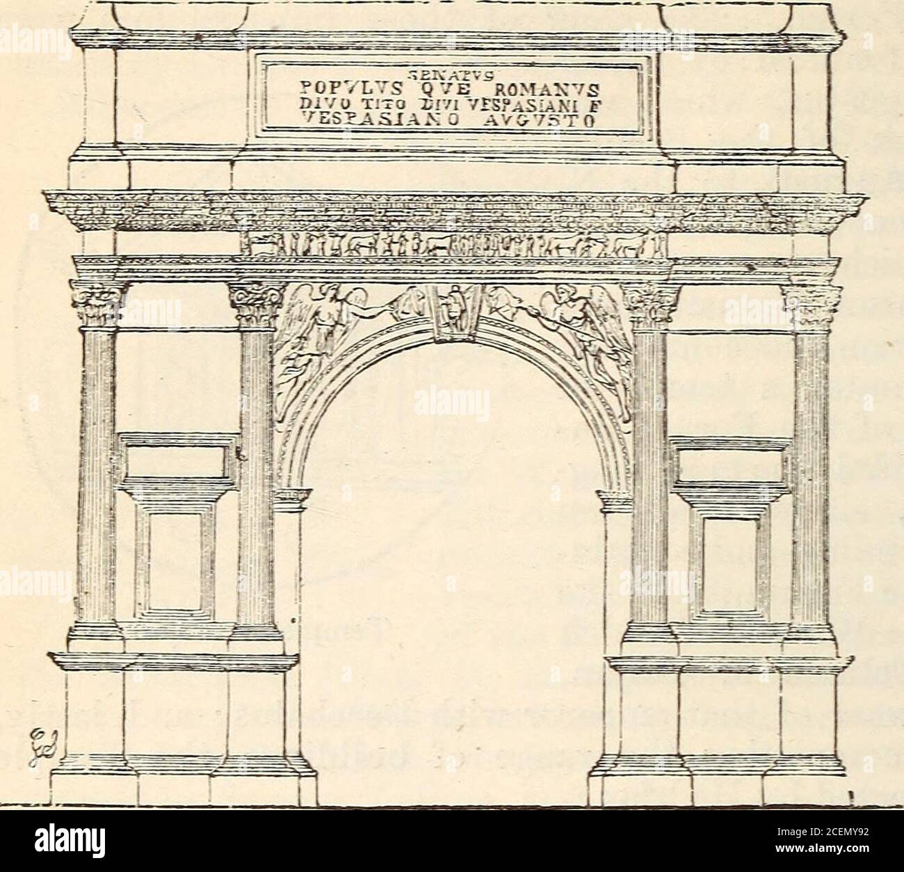 . The student's manual of ancient geography, based upon the Dictionary of Greek and Roman geography. Temple of Trajan. 542 LATIUM. Book IV.. Arch of Titus restored. ajDpears to have stood on the X.E. side of the hill, and the Palace ofTiberius near the X.AY. corner. The two palaces of Xero, named Domus Transitoriaand Domus Aurea,probably coveredthe whole of thehill. The Velia wasthe rising groundbetween the valleyof the Forum onthe one side andthe t^olosseum onthe other. It con-tained the follow-ing objects: — thejEdes Penatium, anancient fane inwhich the images ofthe household godsbrought fro Stock Photo