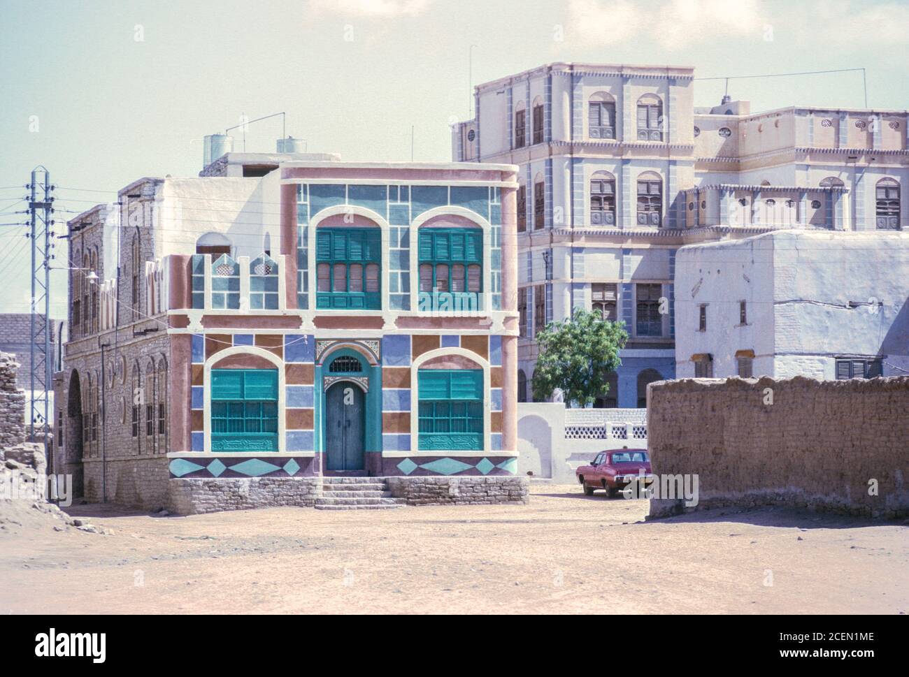 Saudi Arabia. Taif Houses. Photographed in June 1974 Stock Photo Alamy