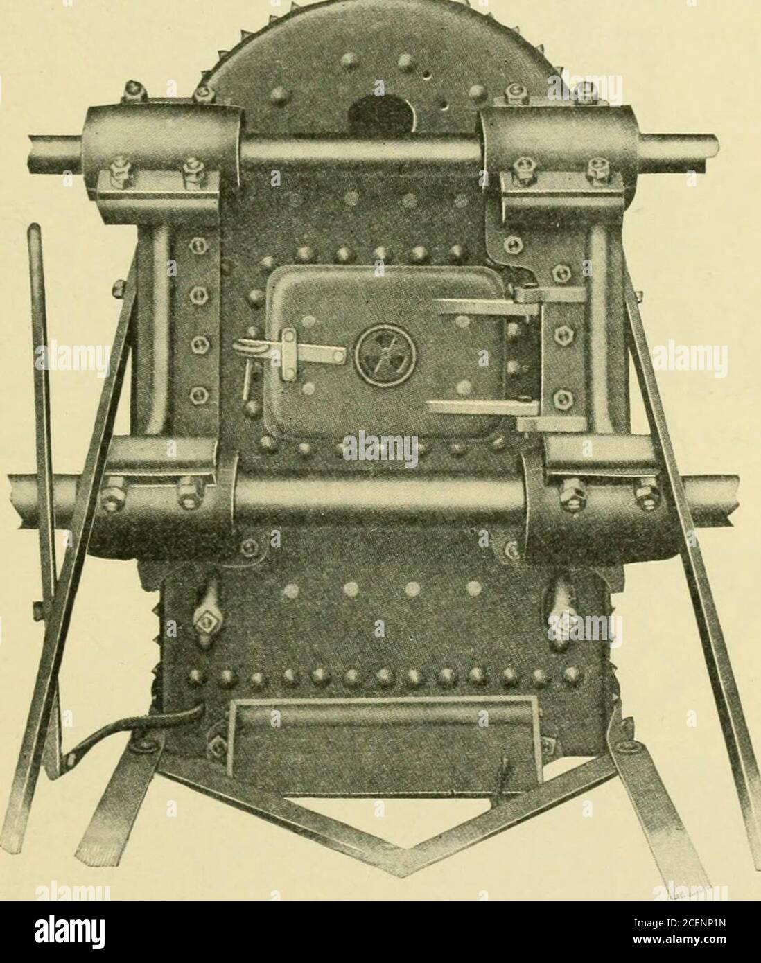 Traction Engine Rear Wheel Springing Mechanism . Farm machinery and farm motors. FIG. 320—SIDE-MOUNTED ENGINEWITH ...