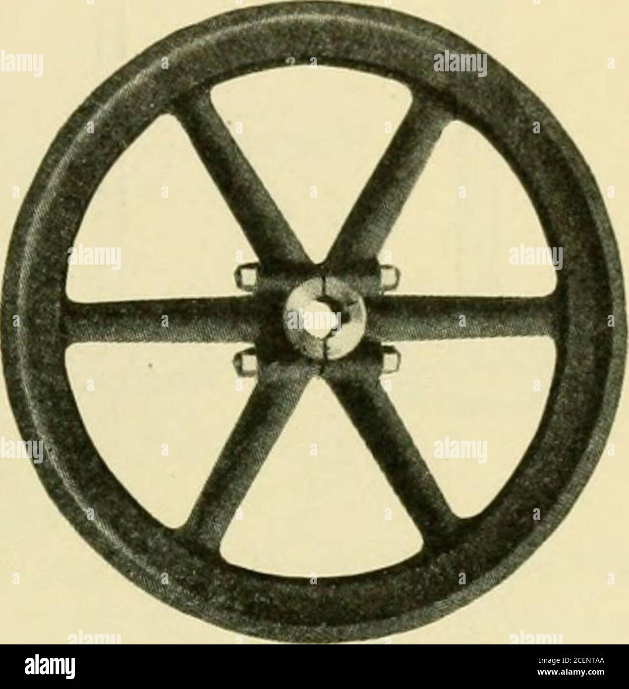 . Farm machinery and farm motors. FIG. 295—FLYWHEELS Valves (Fig. 296).—It makes no great