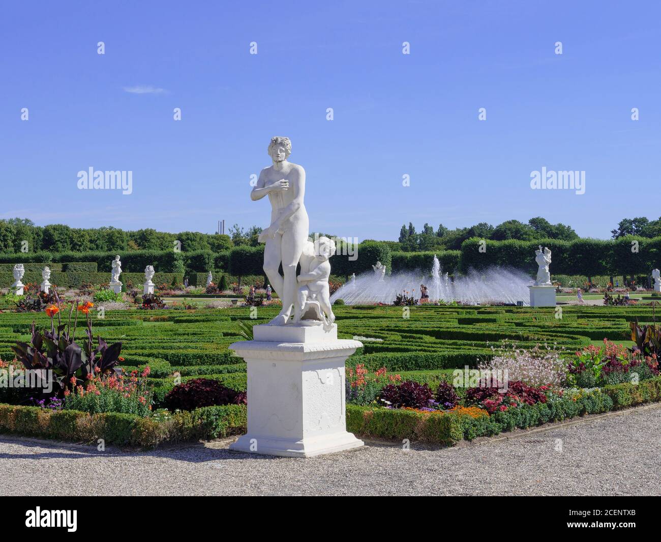 Großes Parterre mit Glockenfontäne, Großer Garten der barocken