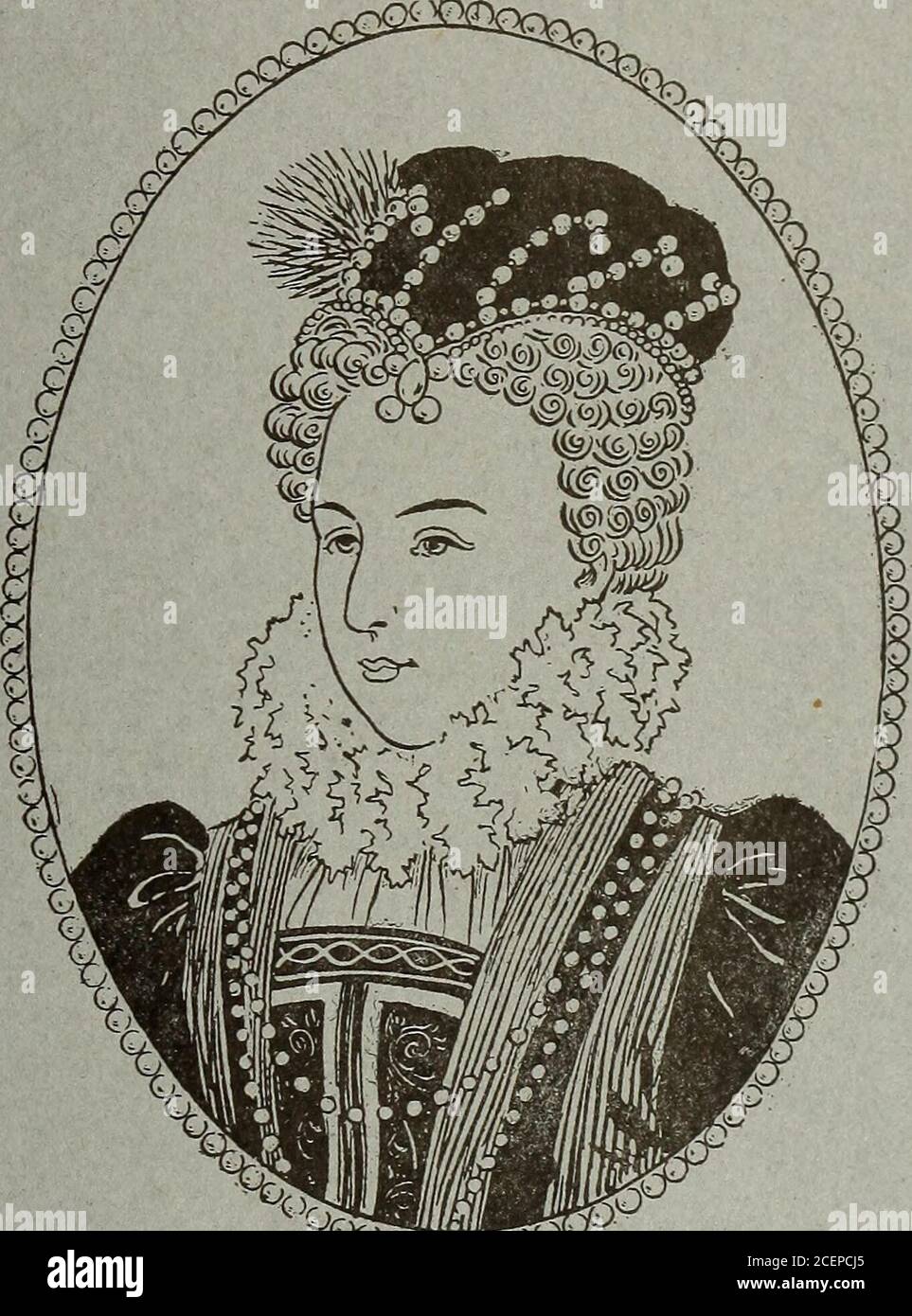 Proper care of the hair and scalp. Fig. 23. Catherine de Medicis.. Fig.  24.Marguerite de Valois Stock Photo - Alamy