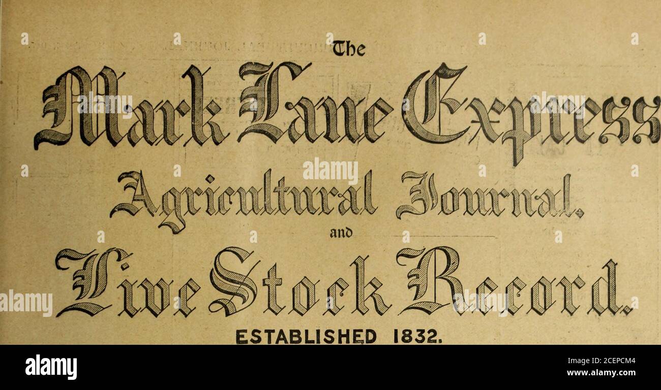 . The Mark Lane express, agricultural journal &c. b. SilverMedal for the best pen of ewes or ewe lambs. The Flock Book. Arrangements having been made for the neces-sary inspection of the new tlocks, - Mr. AllanCooper-gave notice that at the ilextgeheral meet-,ing i&gt;f members lie would move a resolution to I lit-effect that after December 31, 1906 the South-down Flock Honk should be definitely closed boall unregistered sheep. The Council then ad-journed until February. Grantham October Fair.—The annual October Stock Fair was heldin the streets atGrantham on Thursday, and though a fair numbe Stock Photo