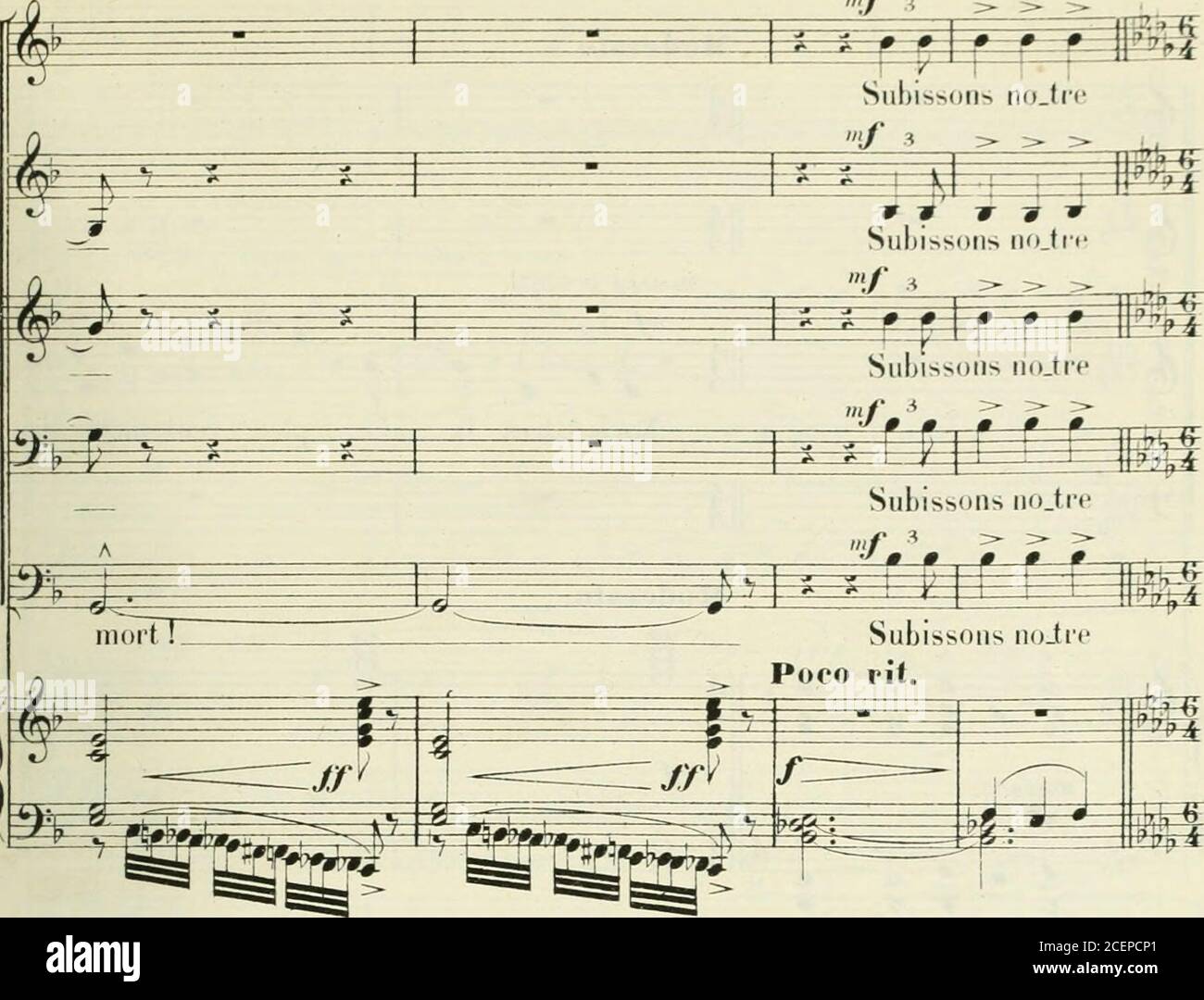 Thamara; opéra en quatre tableaux. Poème de Louis Gallet. Partition réduite  pour chant & piano par Van den Heuvel. Poco lit.. Tempo 4 dira. PP  mort-iiiio Stock Photo - Alamy