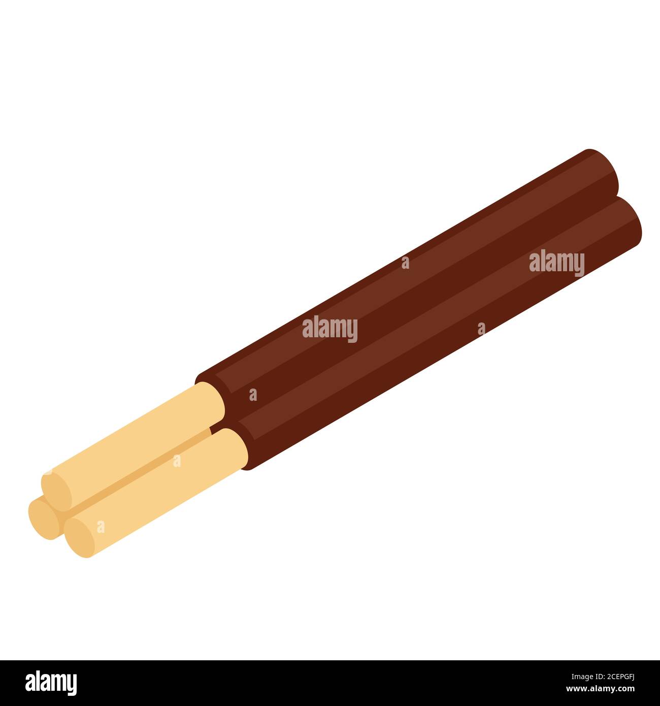 Crispy wafer Stock Vector Images - Alamy