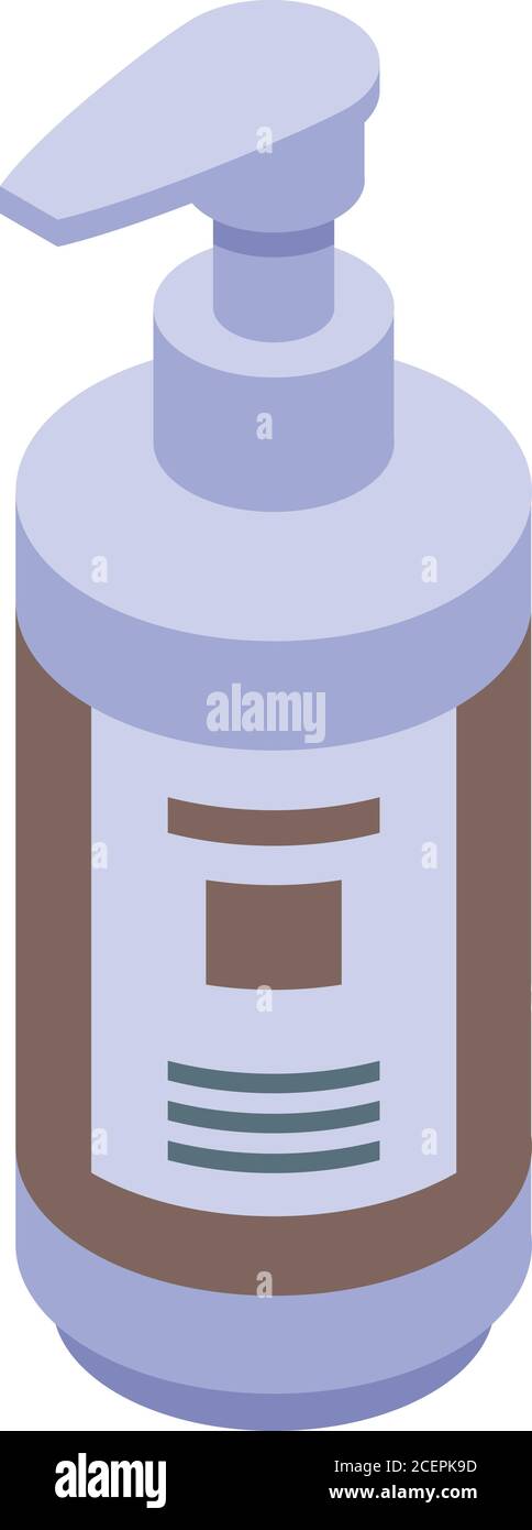 Softener dispenser icon, isometric style Stock Vector
