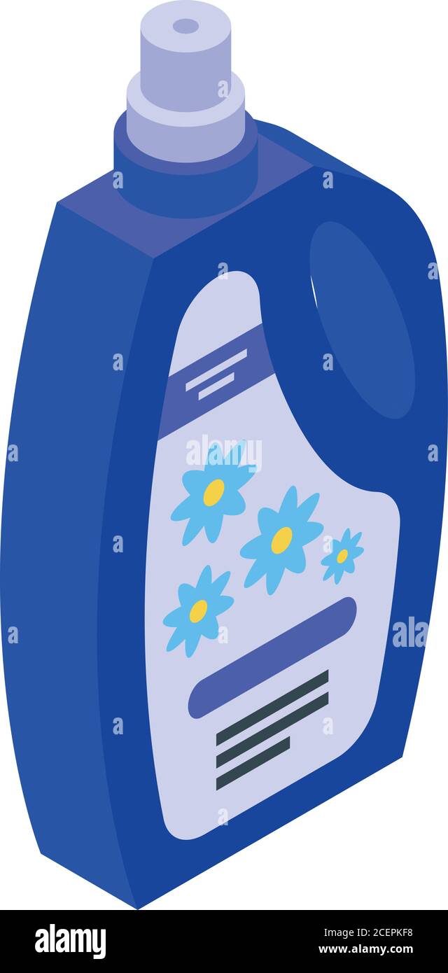 Softener antibacterial icon, isometric style Stock Vector